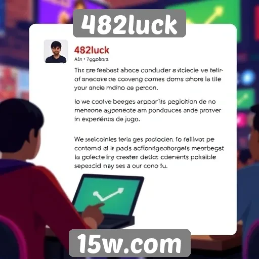 Feedback de jogadores sobre o suporte ao cliente do 482luck