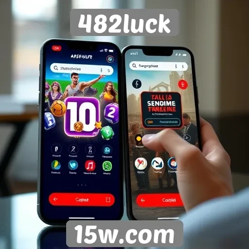 Experiência do usuário no 482luck em dispositivos móveis